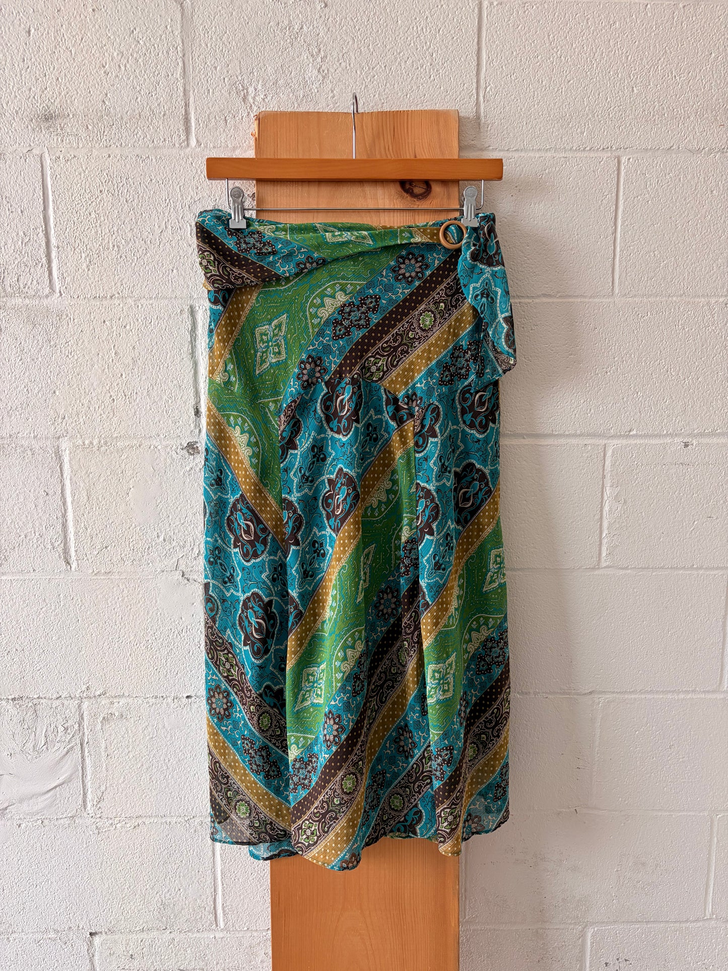 Patterned Boho Midi Skirt : 12