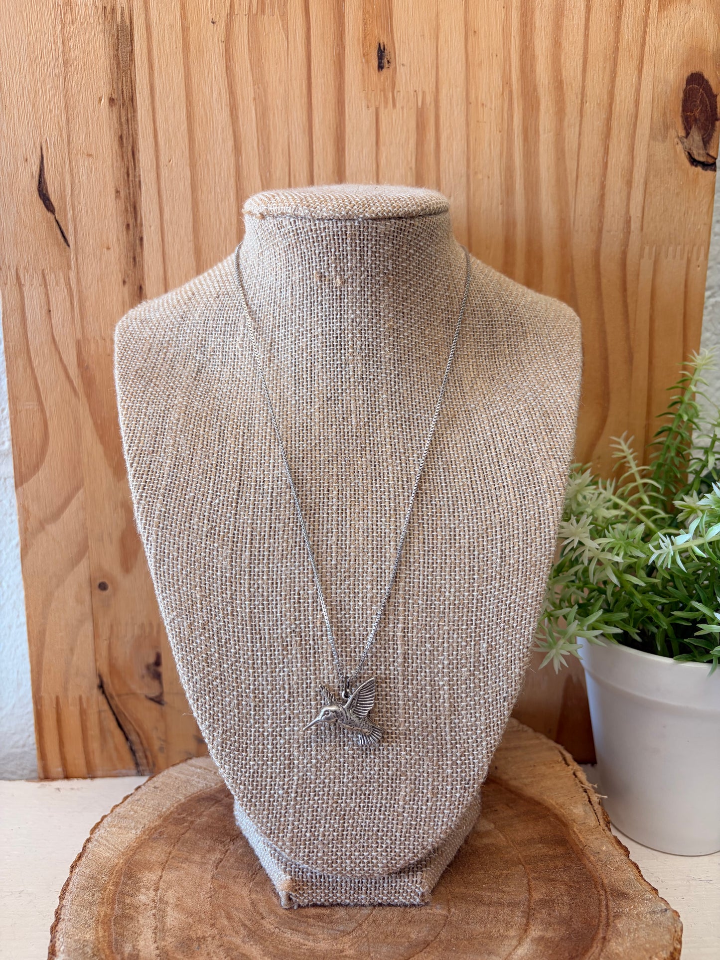 925 Silver Hummingbird Necklace