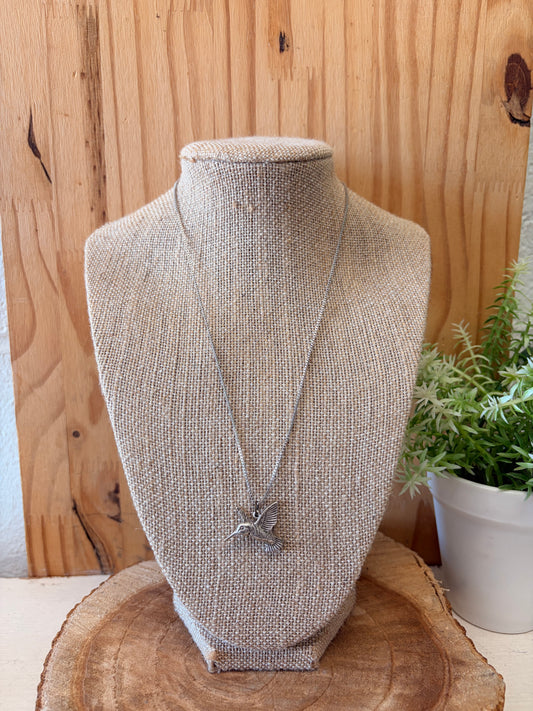 925 Silver Hummingbird Necklace