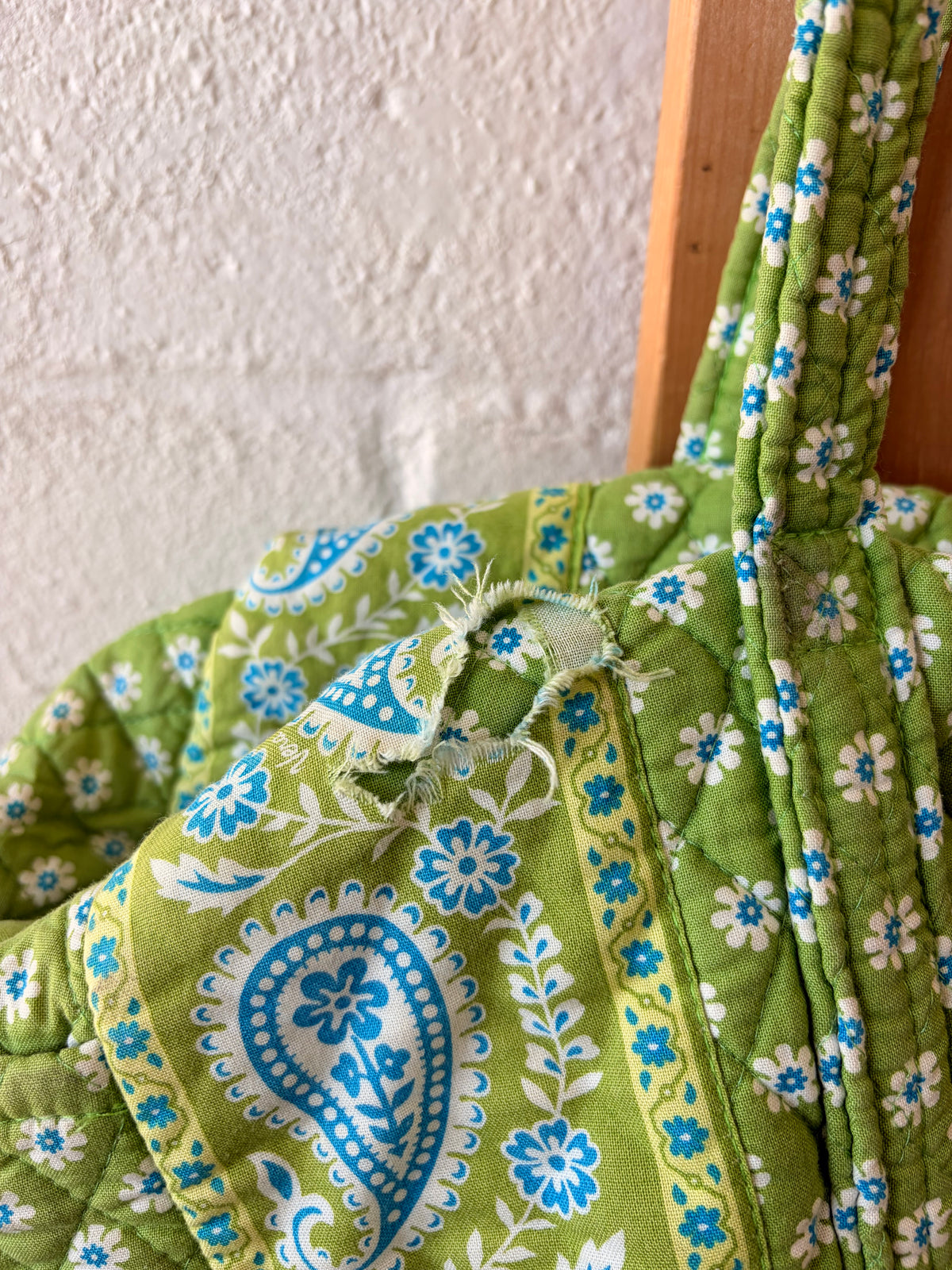 Vera Bradley Green Floral Duffle (As Is)