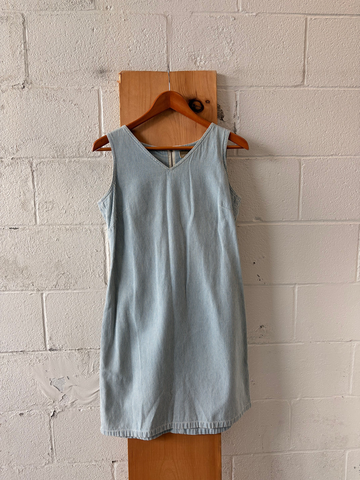 Vtg Blue & White Pinstripe Dress : 6