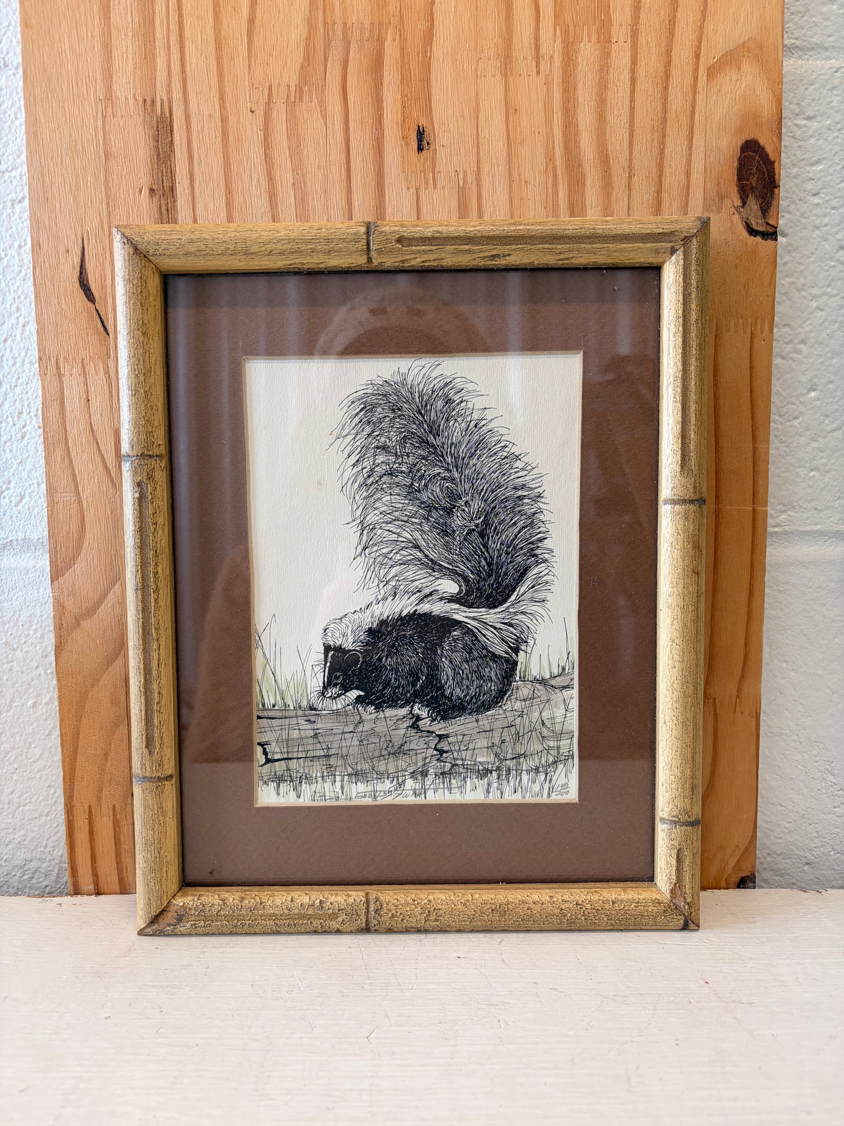 Framed Skunk Art (Local Pick Up Only)