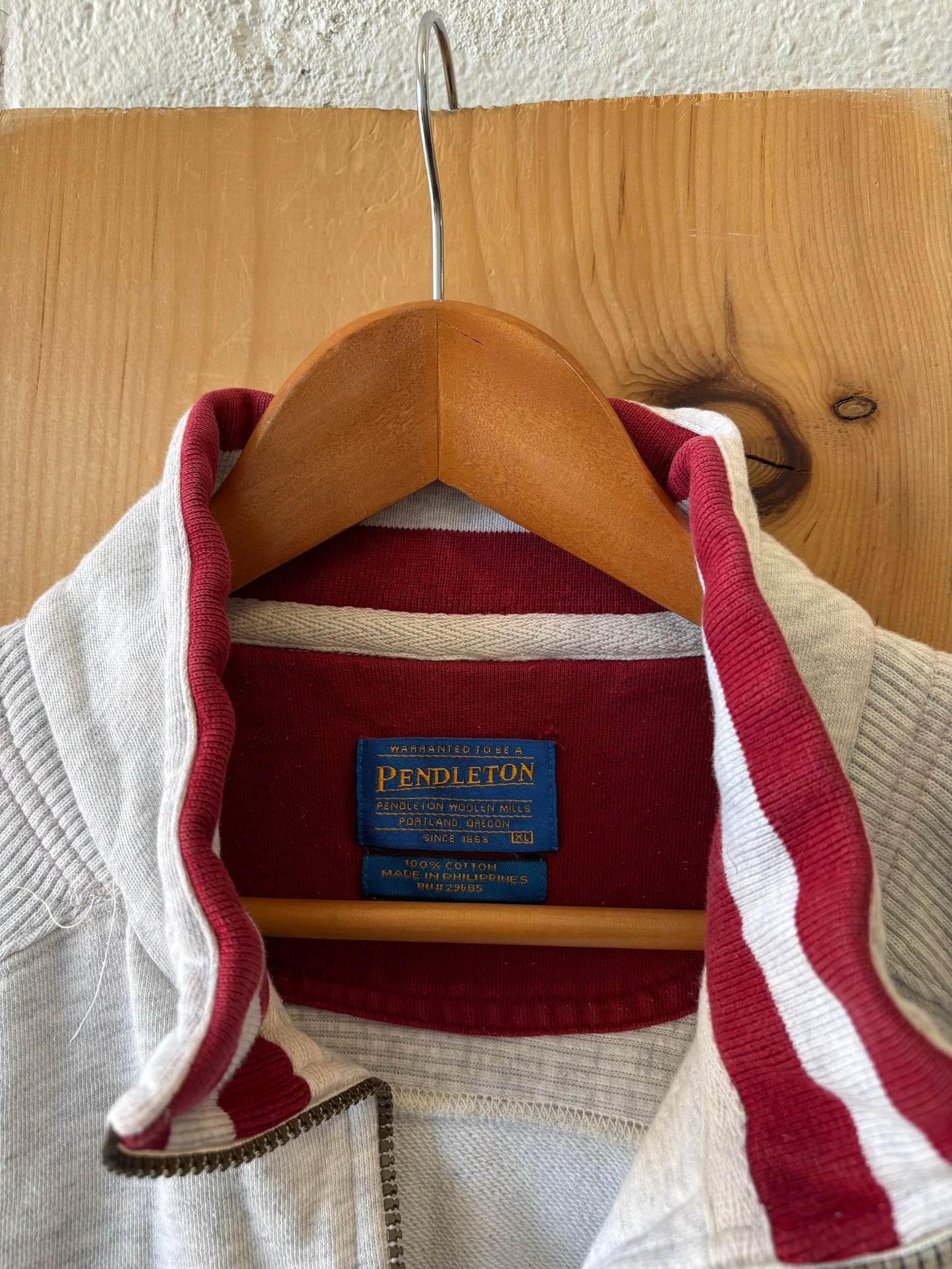 Vtg Pendleton 1/4 Slip : XL