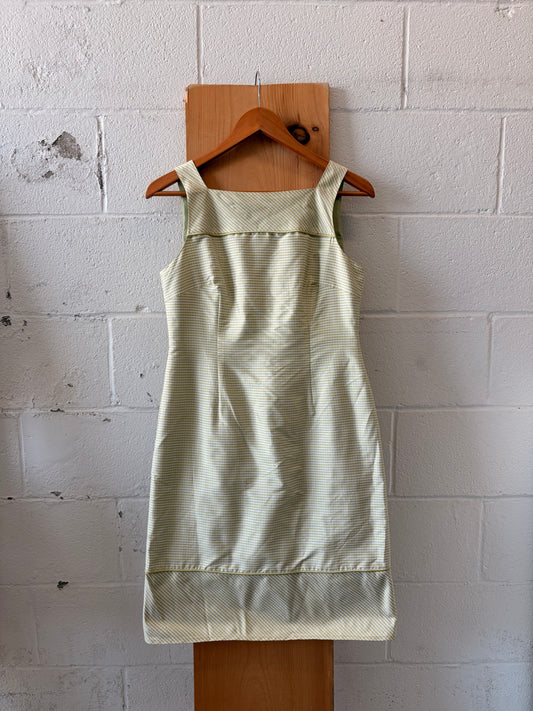 Green Silk Gingham Dress : 4