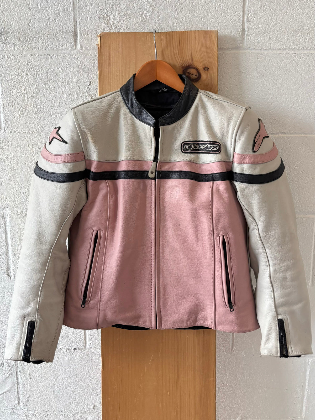 Alpinestars Pink & White Motorcycle Jacket : Size 8 (Local Pickup Only)