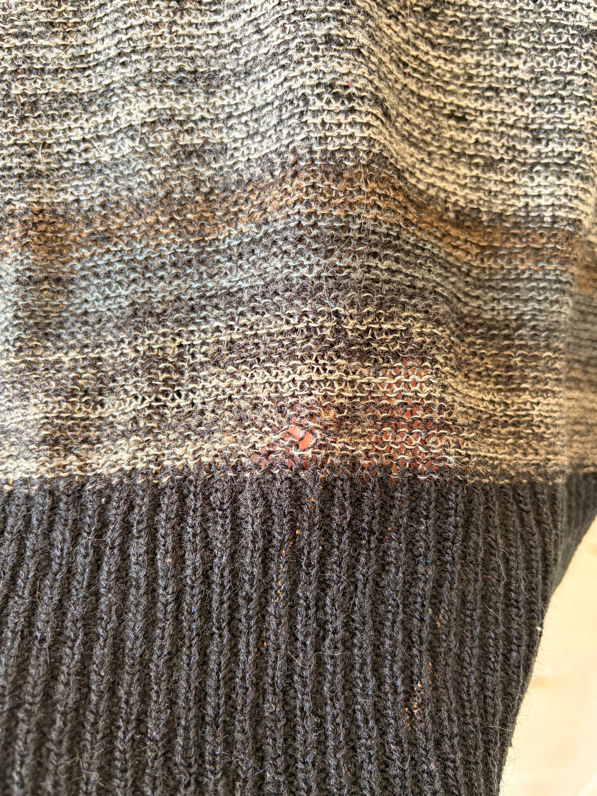 Multi Colored Striped Knit Sweater : S/M