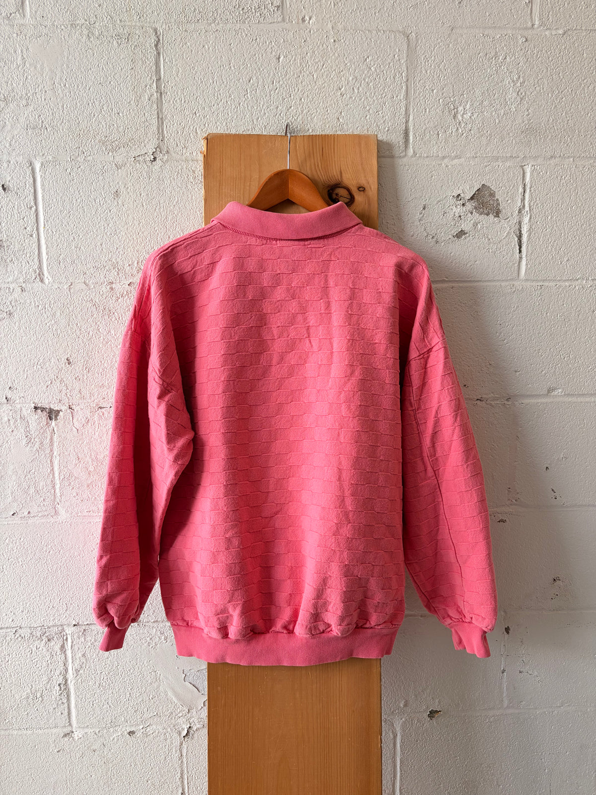 Vtg Collared Pink San Fransisco Crewneck : S