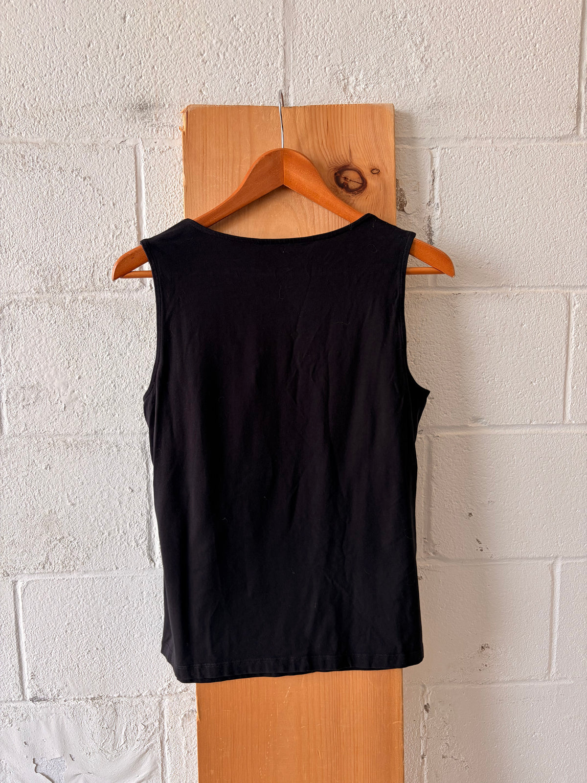 Black & Silver Accented Tank : L