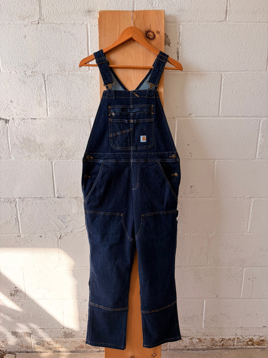 Carhartt Women’s Double Knee Denim Overalls : Short S