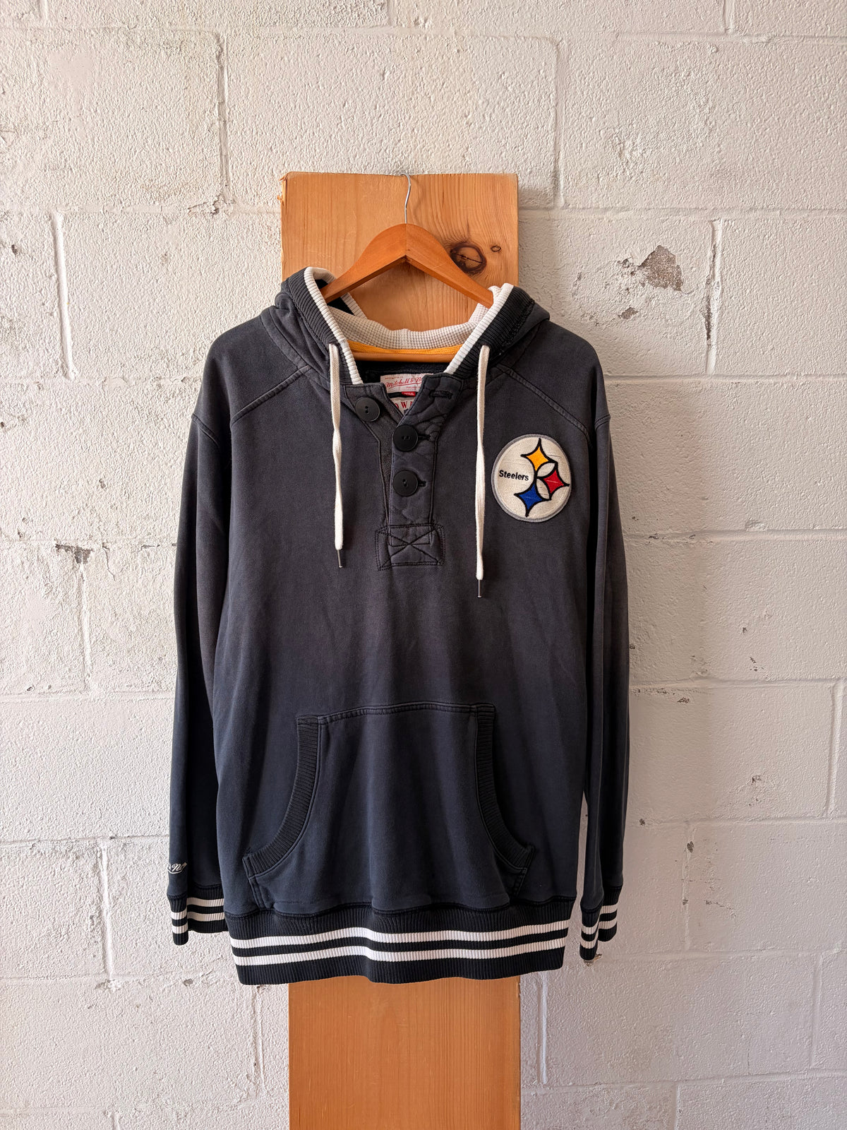 Mitchell & Ness Steelers Throwback Hoodie : XL