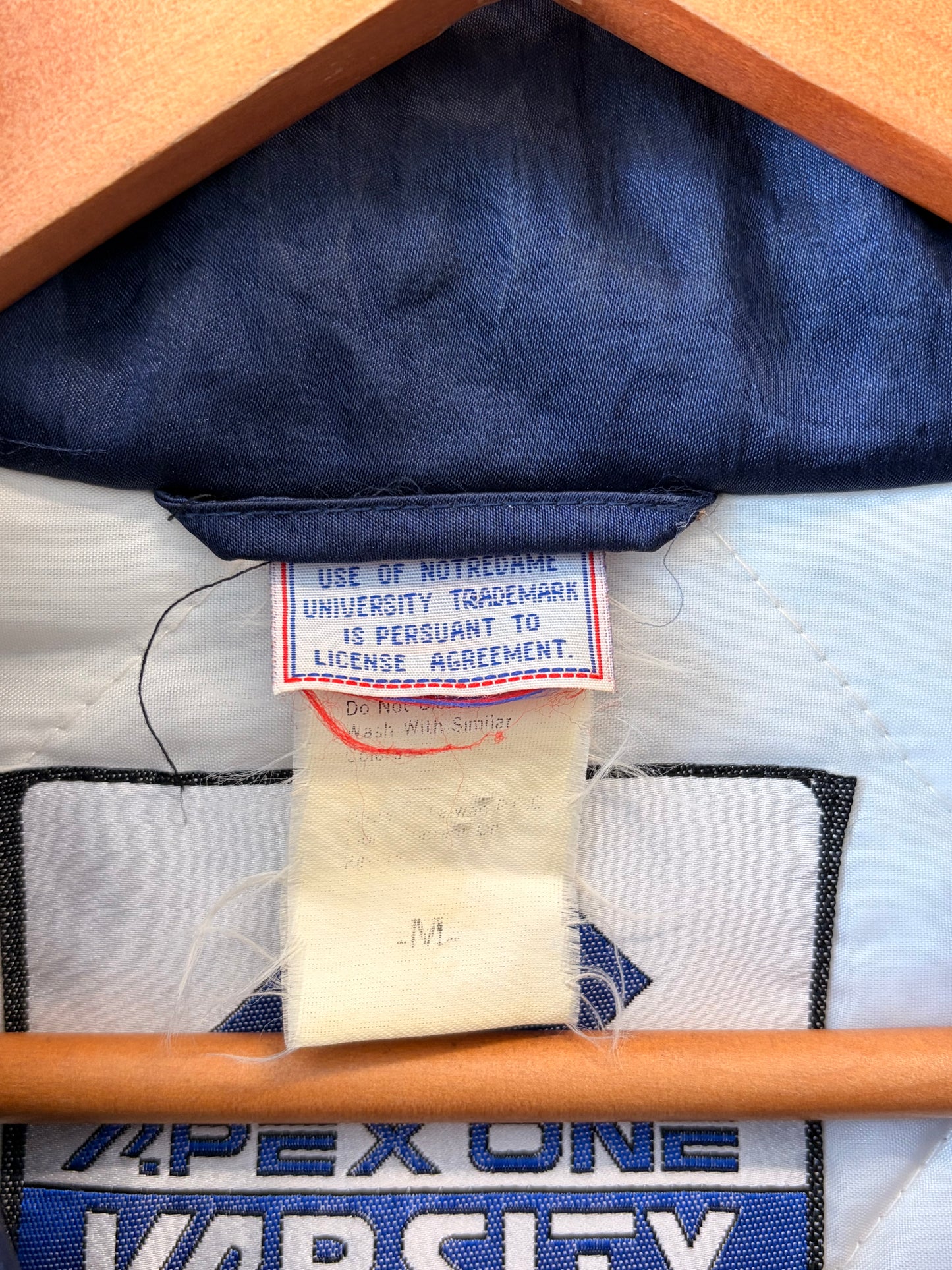 Vtg Apex One Notre Dame Jacket : M