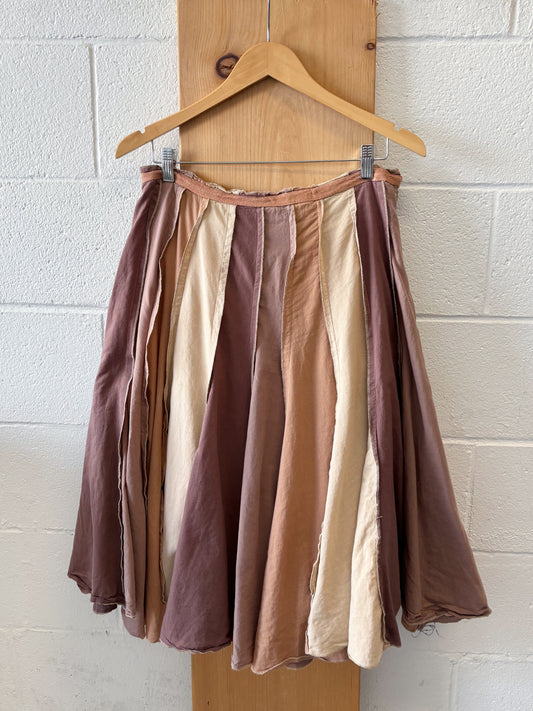 Brown Striped Skirt : L