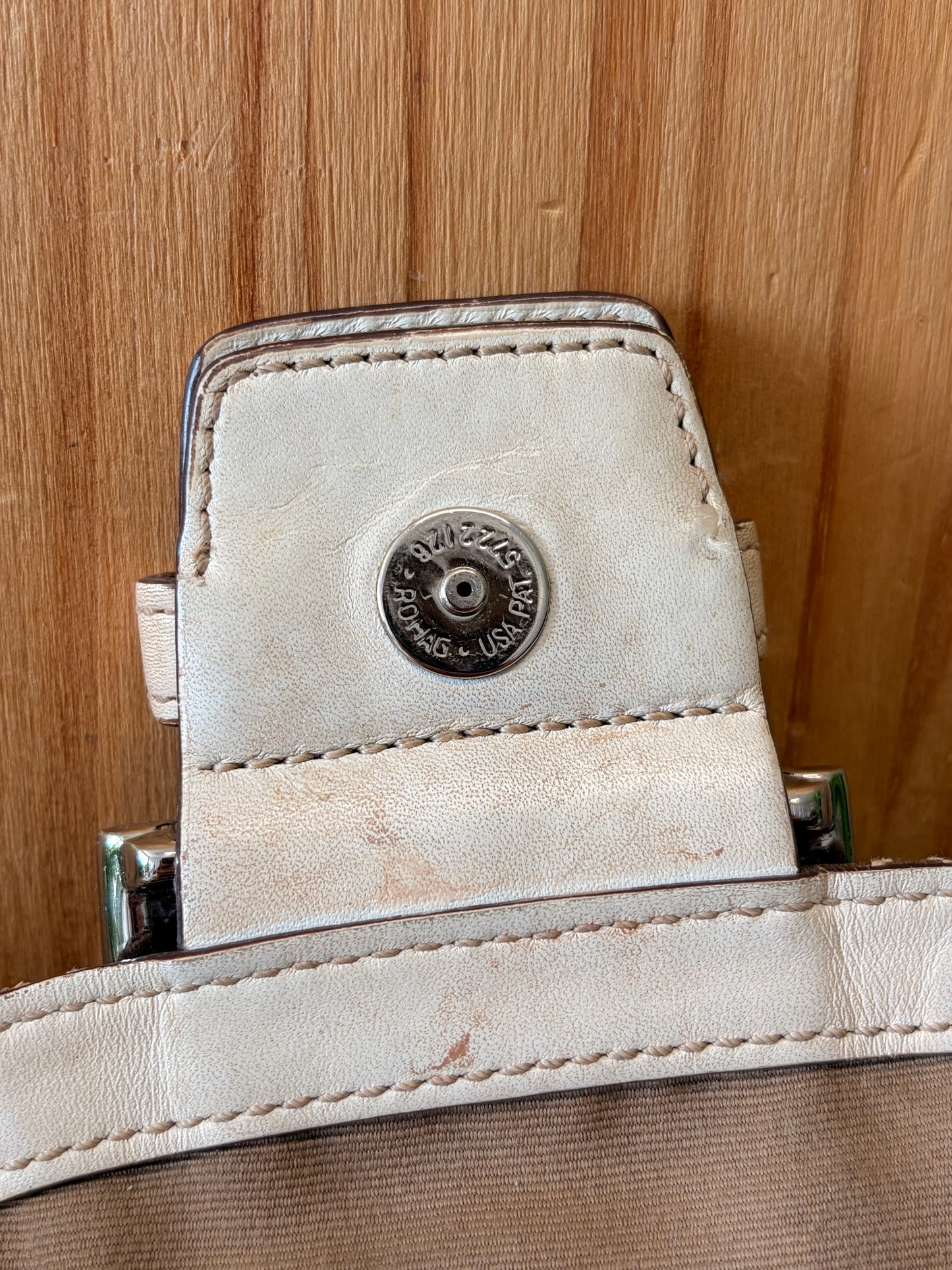 Y2K Canvas Coach Soho Signature Braided Shoulder Bag