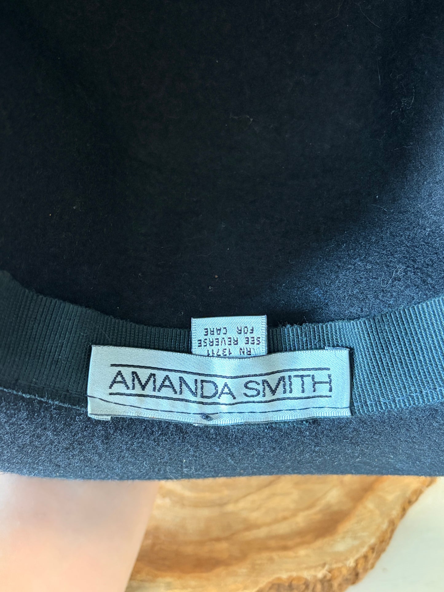 Vtg Black Wool Hat (Local Pick Up Only)