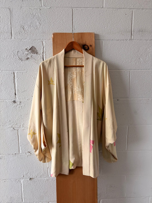 Vtg Light Haori Kimono Jacket (As Is)