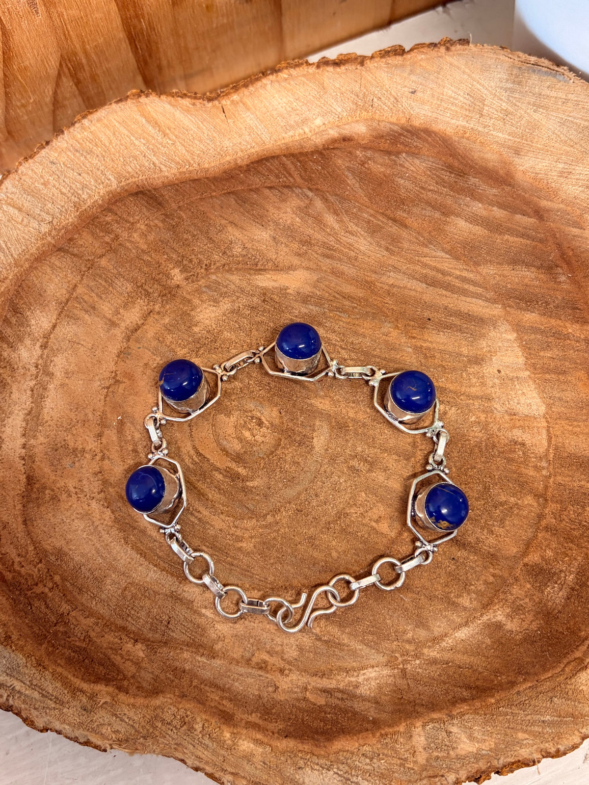 Silver & Blue Bracelet