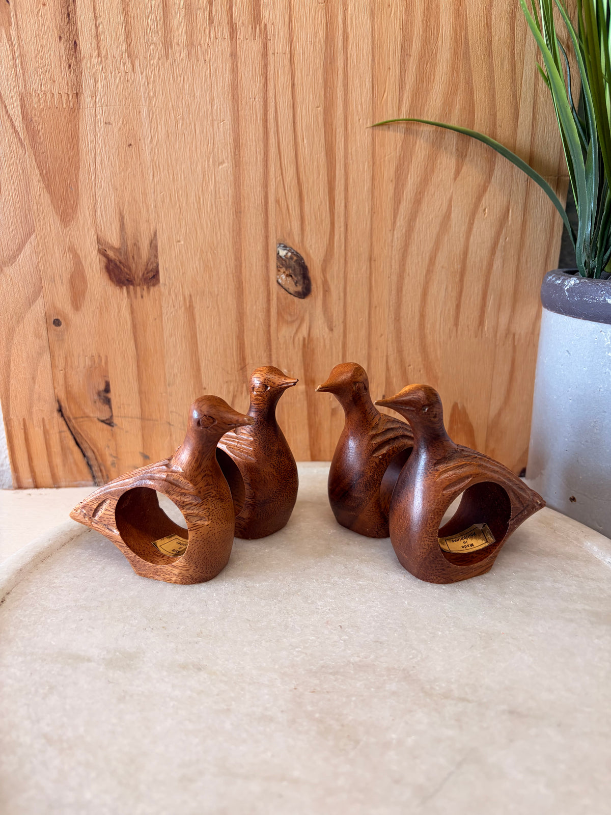 Wooden Turkey Napkin Rings