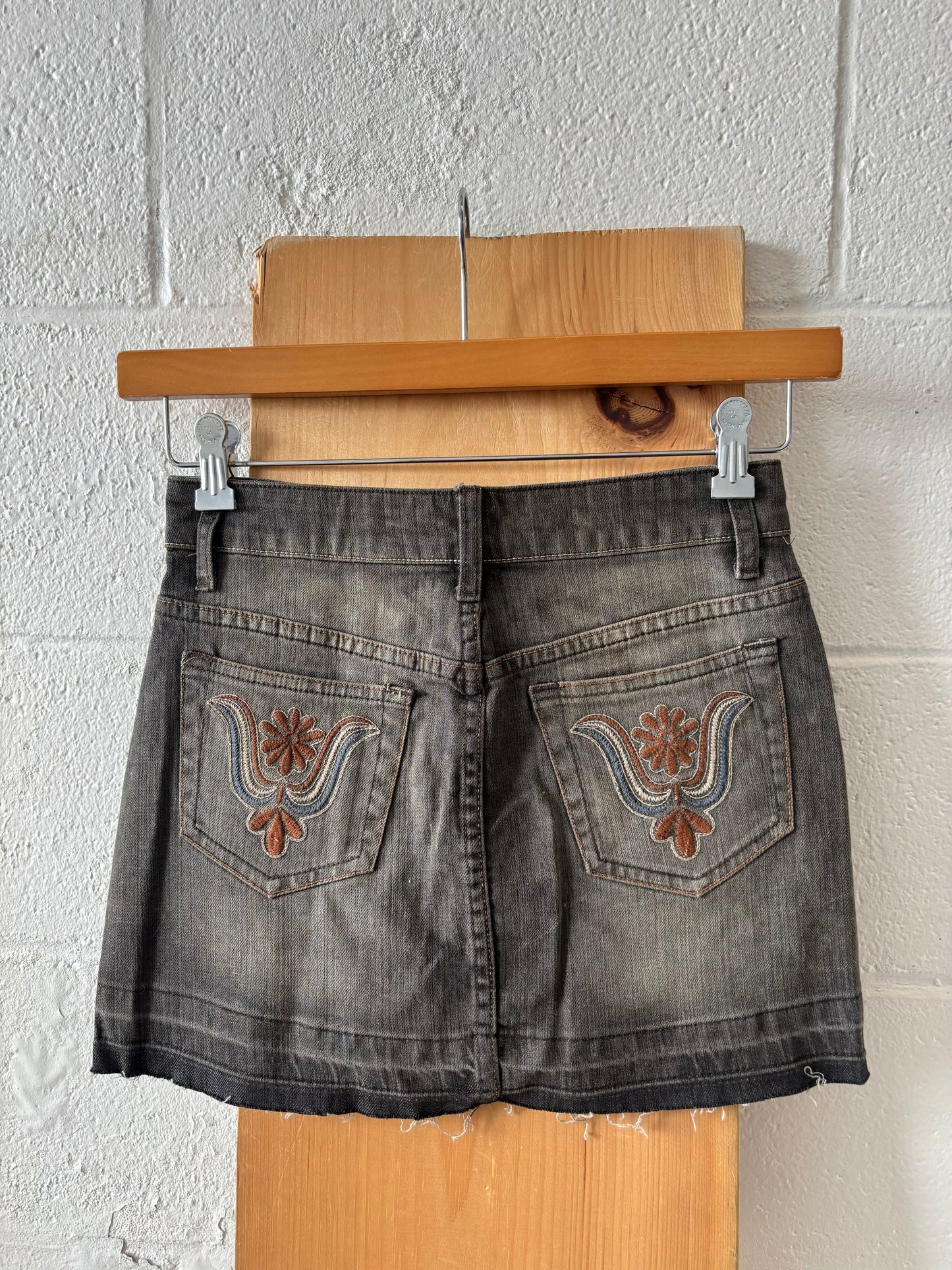 Embroidered Mini Skirt : 1