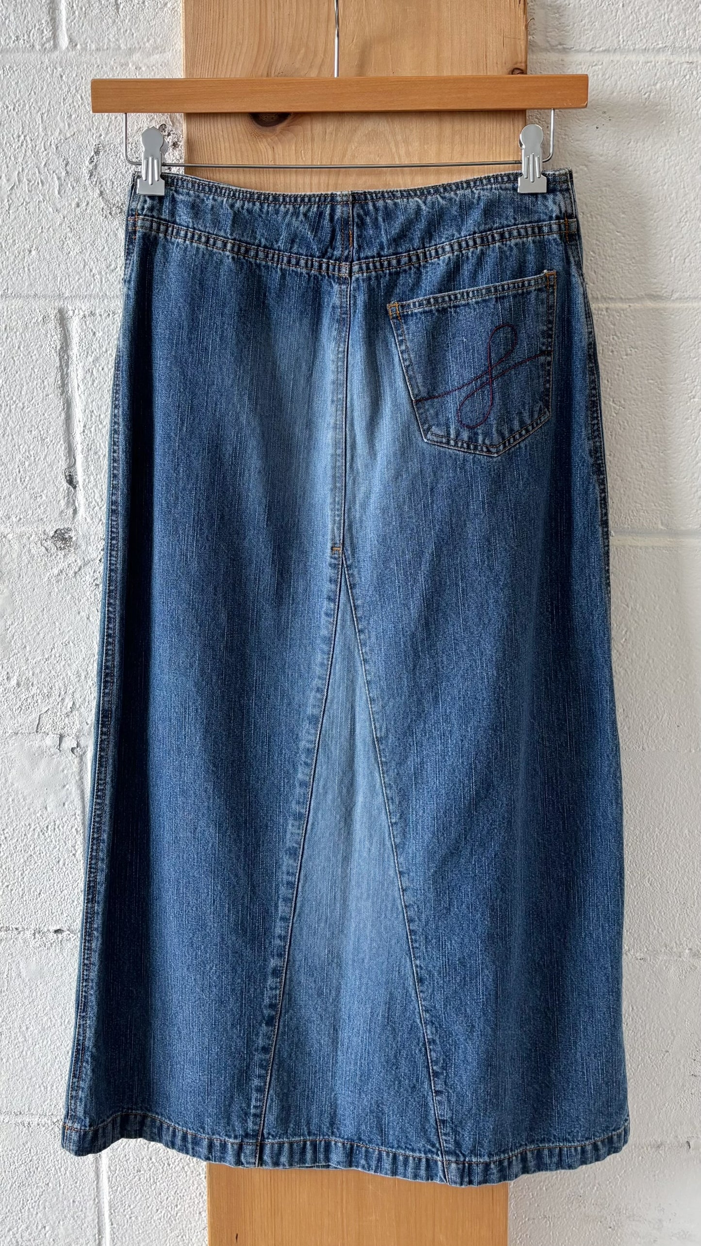 Y2K Denim Skirt : 28” W