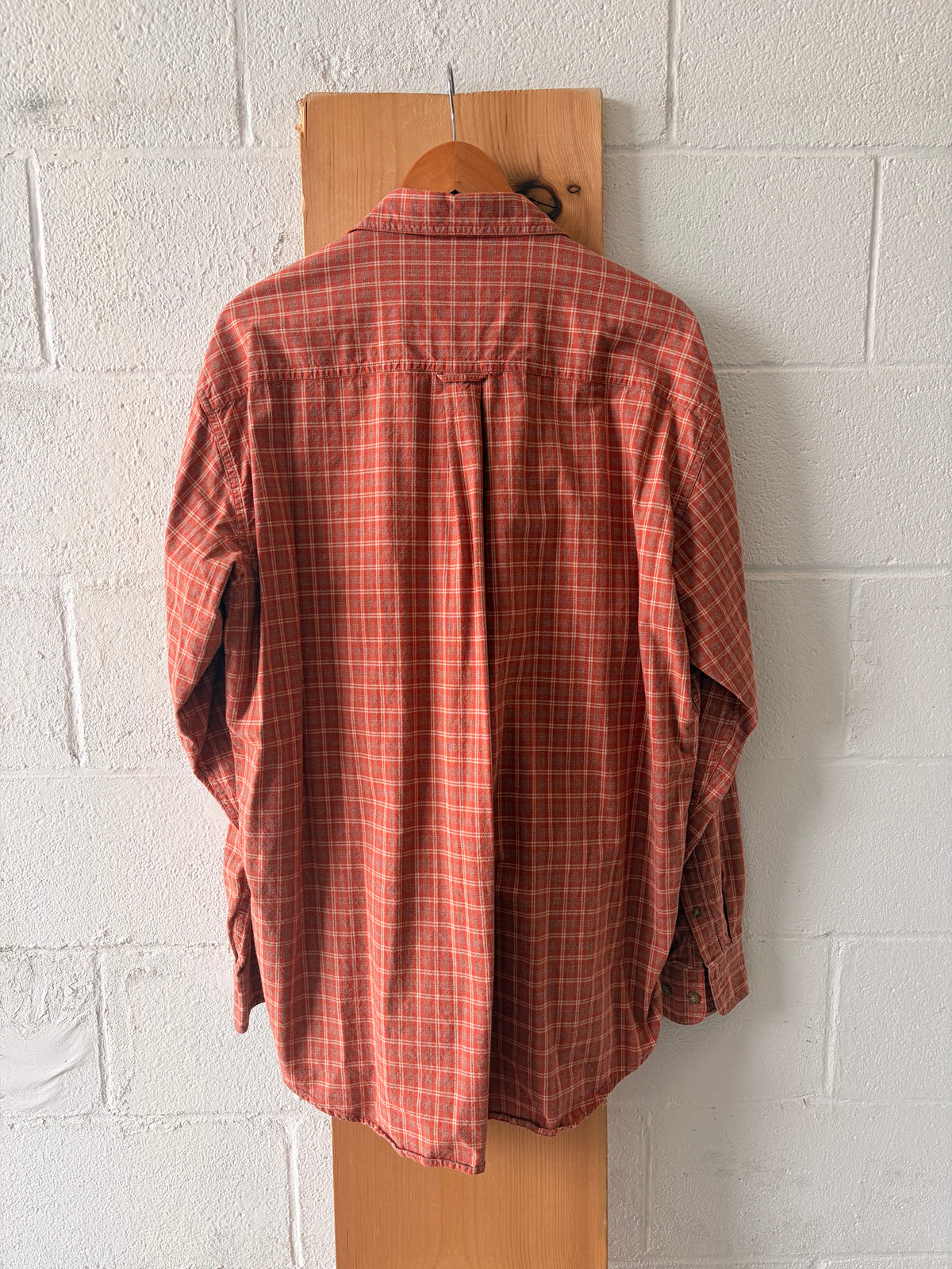 Cabela’s Orange Plaid Button Down : LT