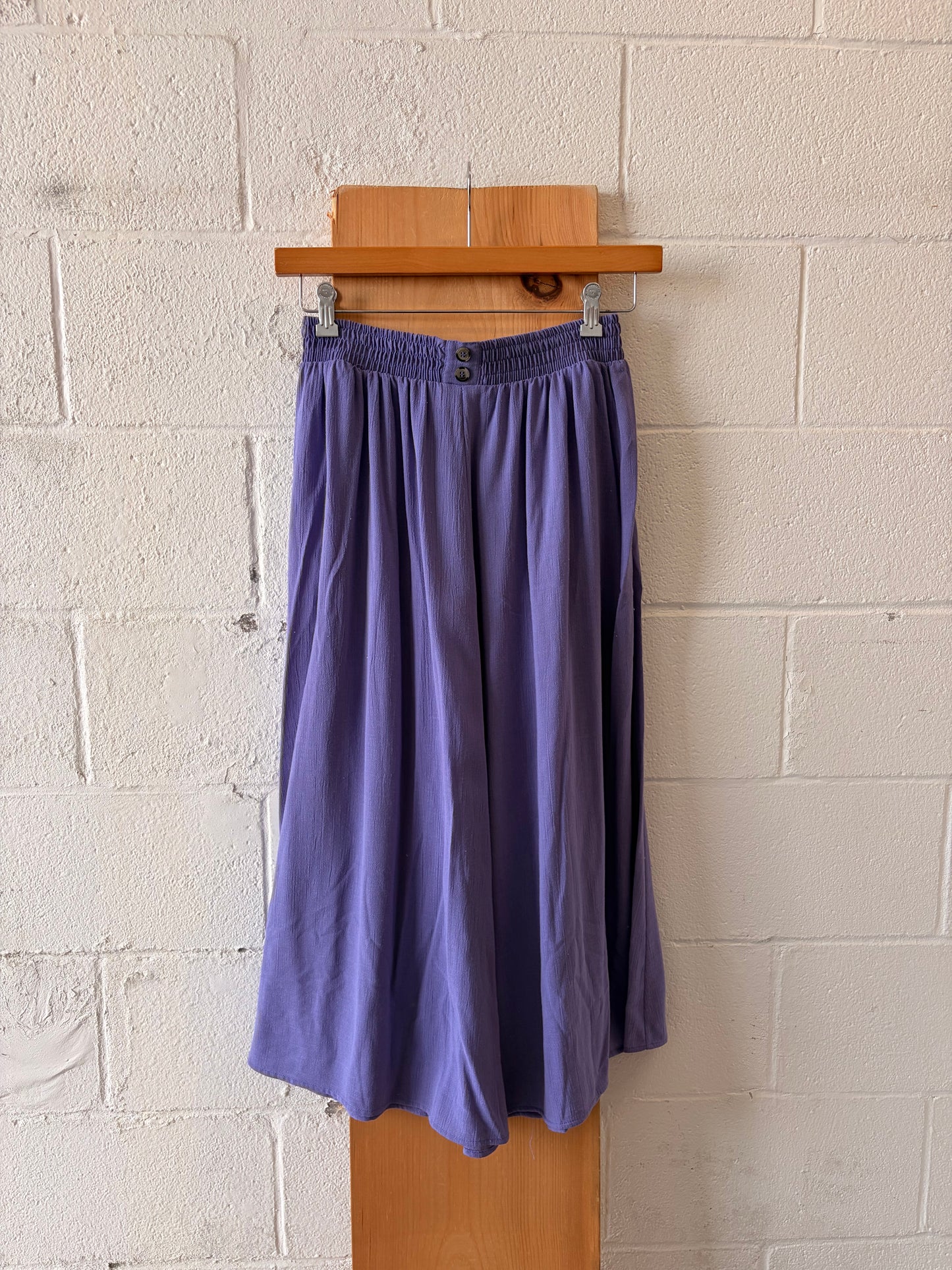 Vtg Purple Midi Skirt : L