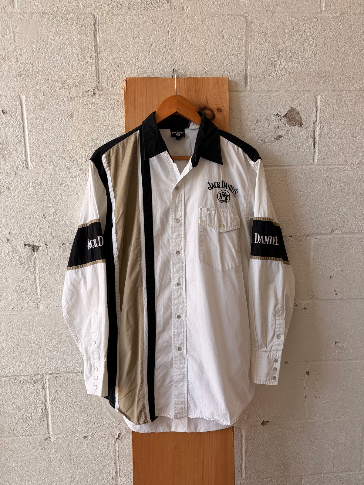 Vtg Jack Daniel’s Colorblock Pearl Snap : L