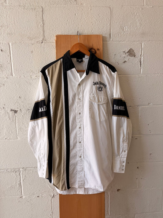 Vtg Jack Daniel’s Colorblock Pearl Snap : L