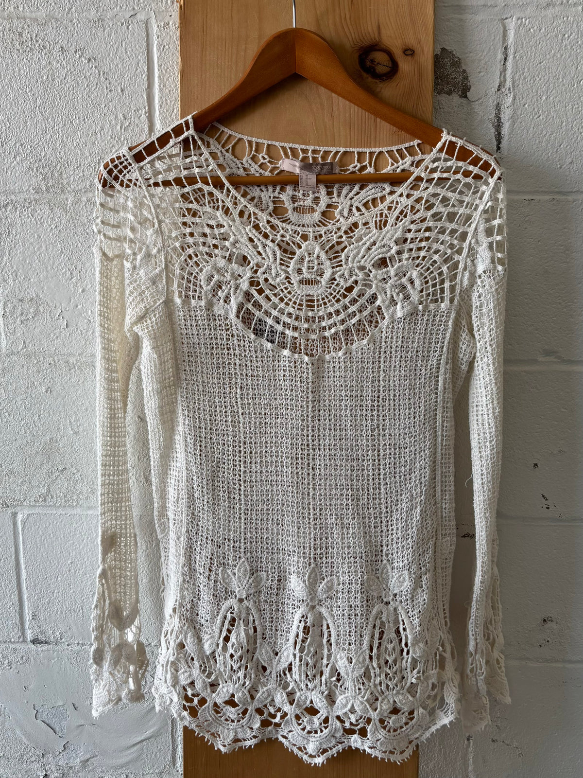 Long Sleeve Boho Top : XS