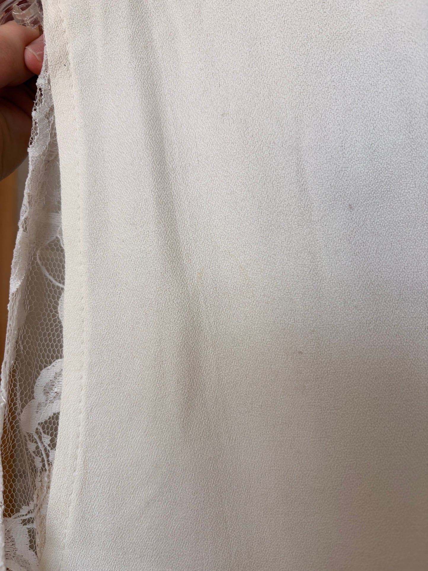 Vtg Sheer Lace Vest : M