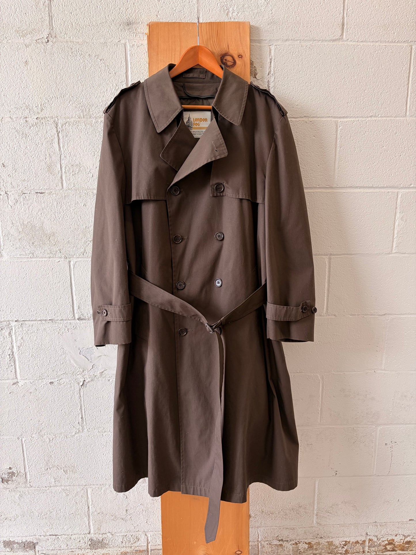Vtg London Fog Trench Coat : 44 Reg