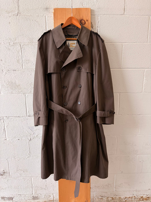 Vtg London Fog Trench Coat : 44 Reg