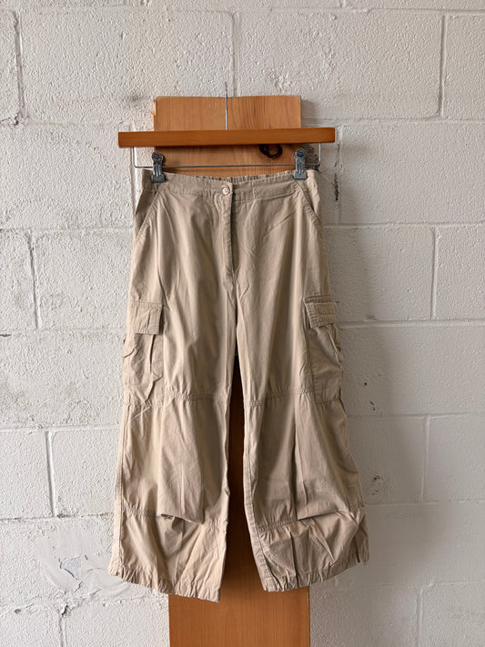 Khaki Cargo Capris : S