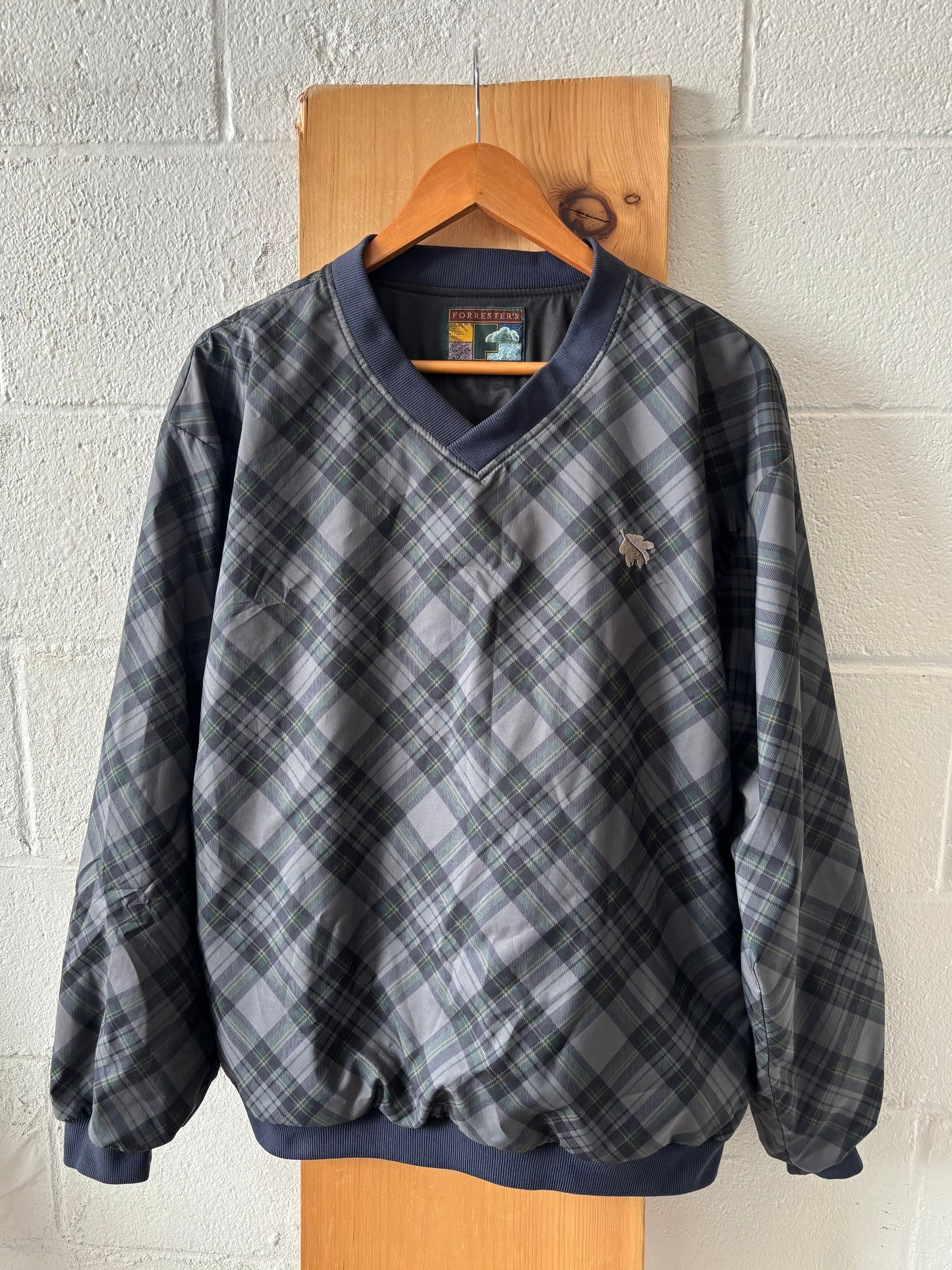 Plaid Golf Pullover : L