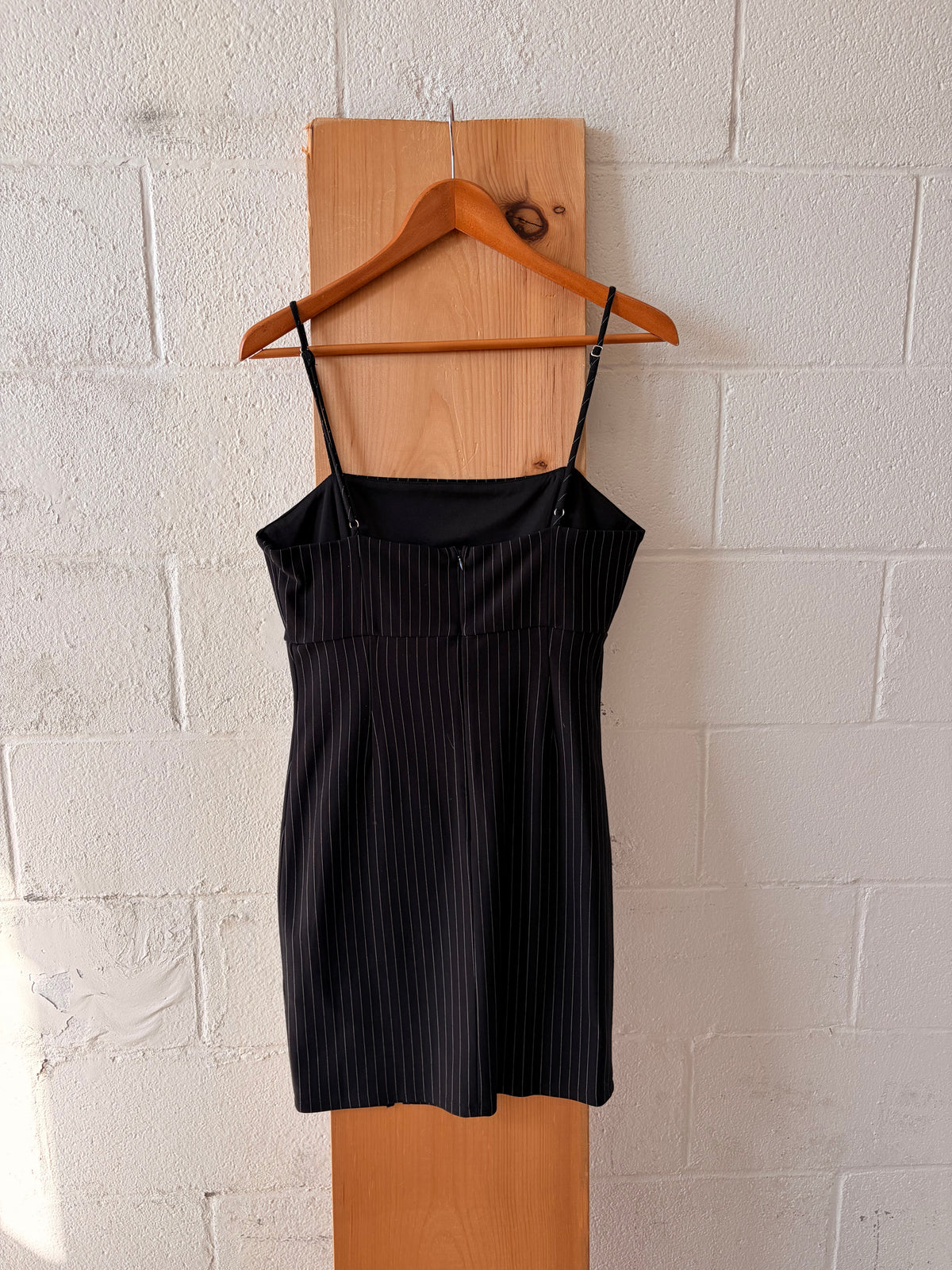 Pinstripe Mini Dress : L