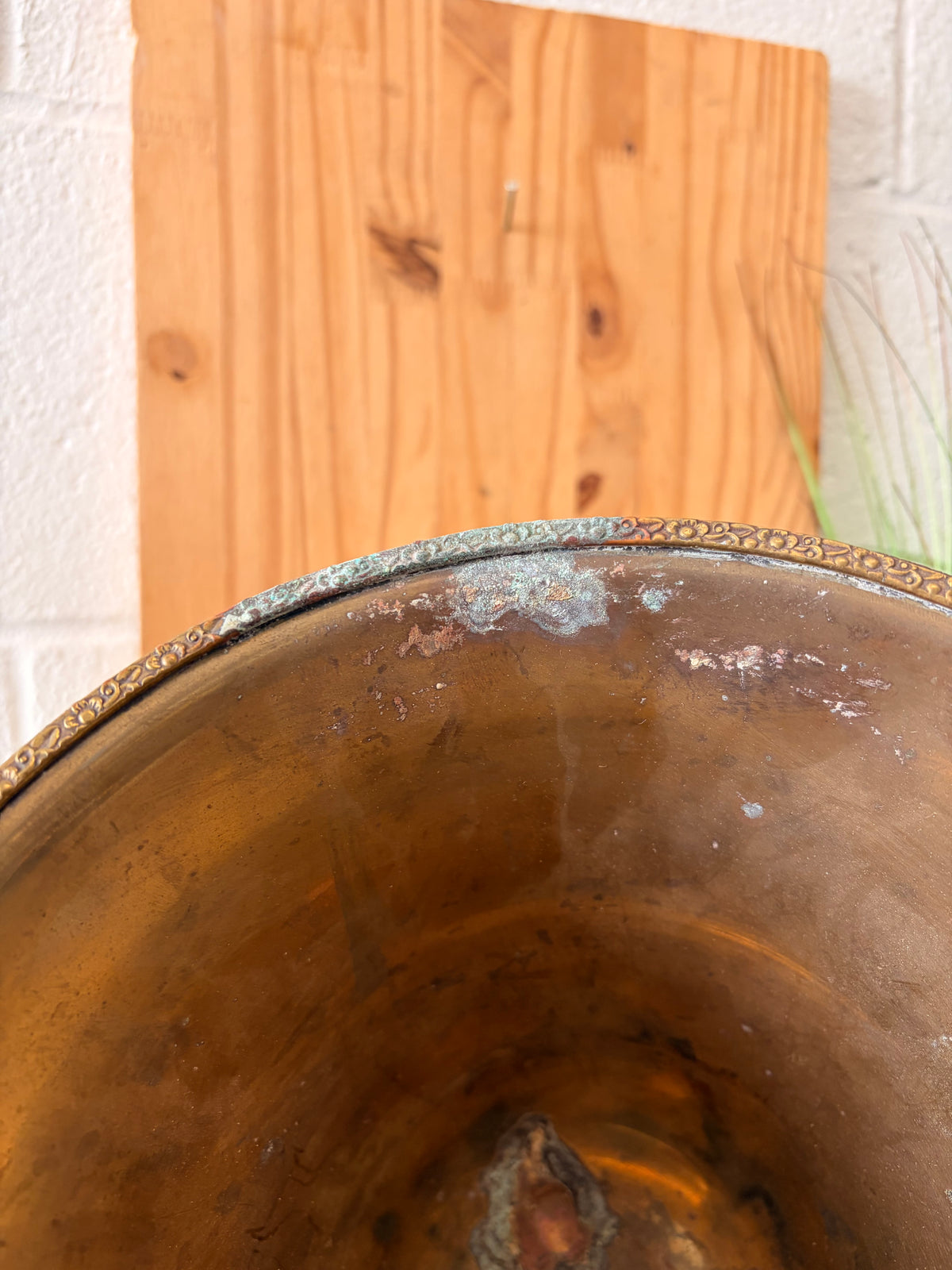 Brass Fluted Urn Vase (Local Pick Up Only)