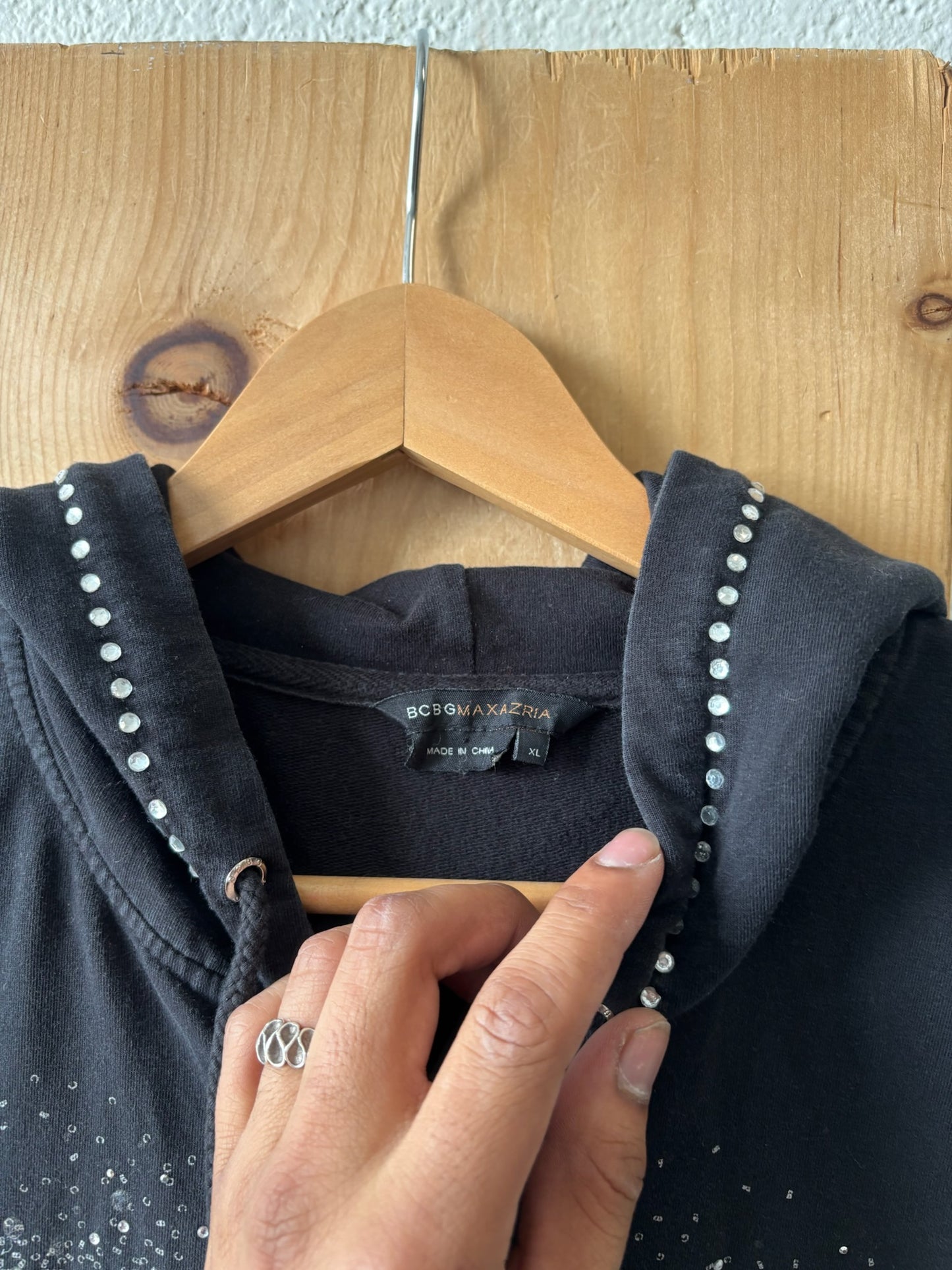 BCBG Zip Up Hoodie : XL