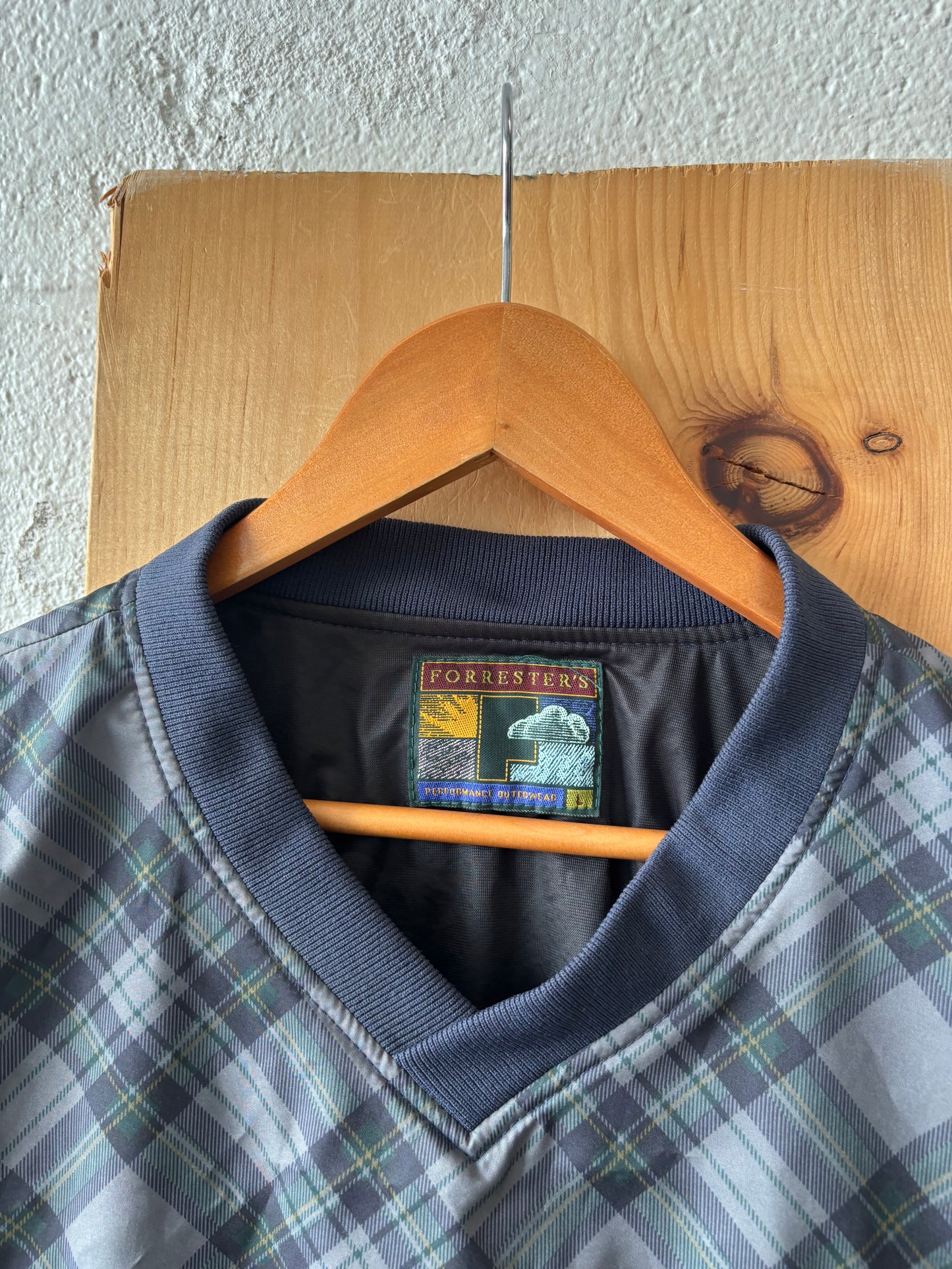 Plaid Golf Pullover : L