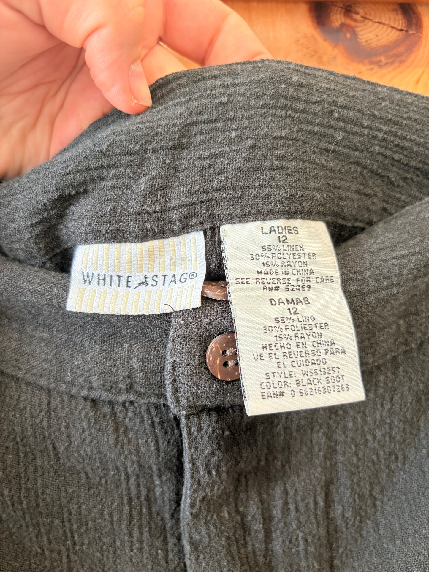 Wide Leg Linen Blend Capris : 12