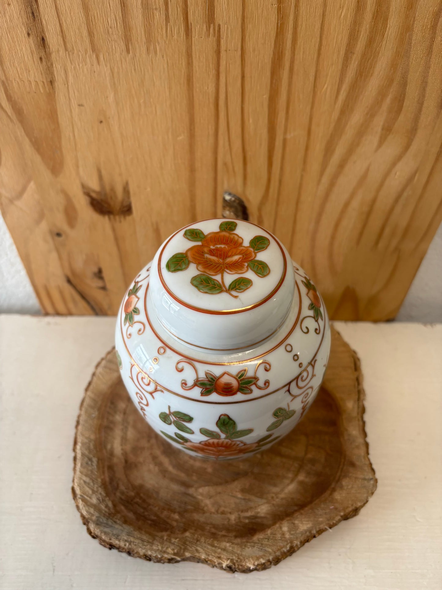Vtg Floral Vase (Local Pickup Only)