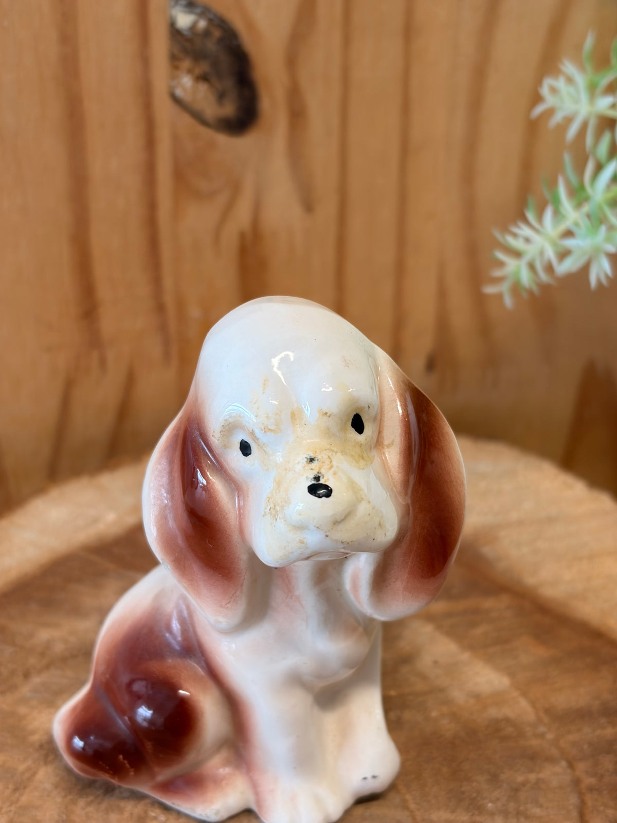 Vtg Ceramic Puppy Figure (As Is)