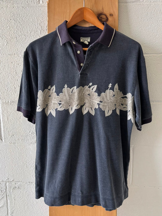 Floral Print Bugle Boy Polo : M