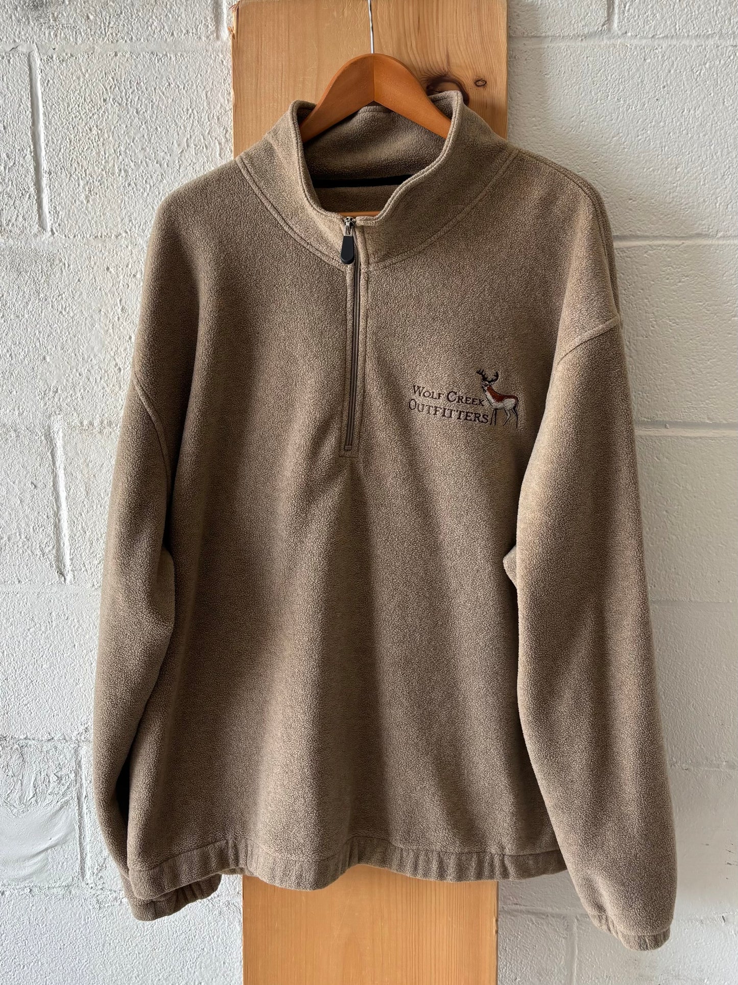 Vtg Deer 1/4 Zip : XXL