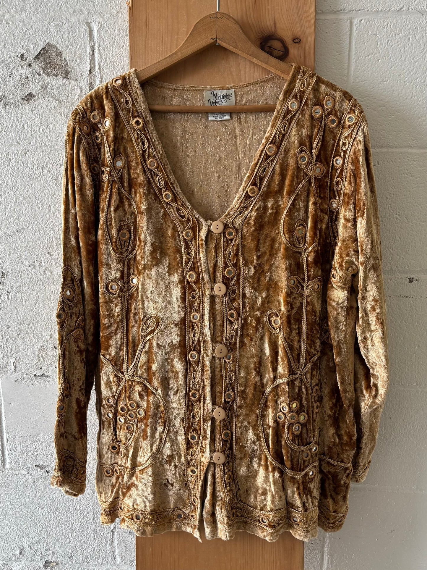 Vtg Velvet Top : 1X