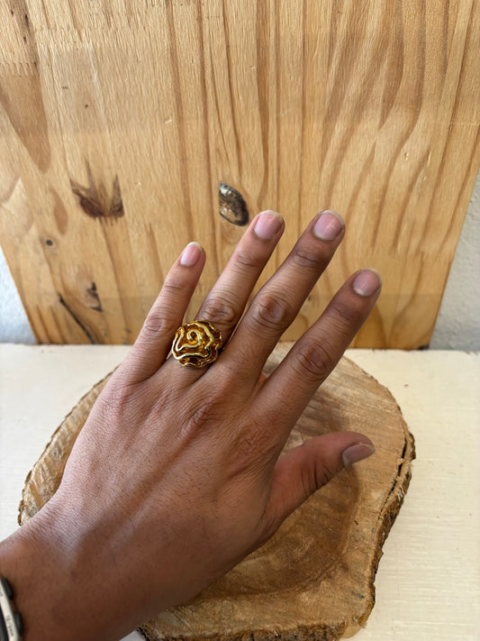 Adjustable Gold Tone Ring