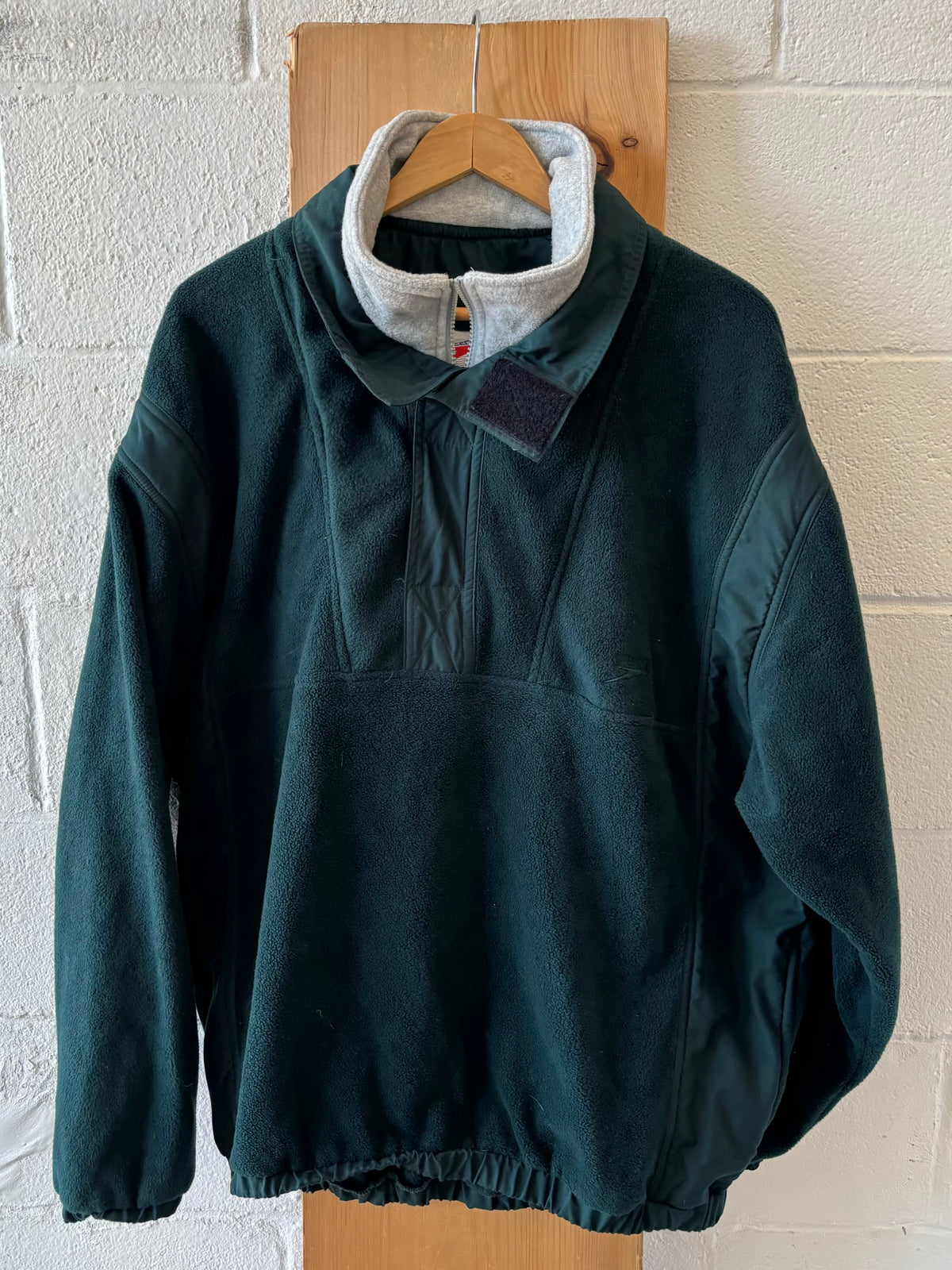 Vtg Speedo 1/4 Zip Fleece Pullover : XL