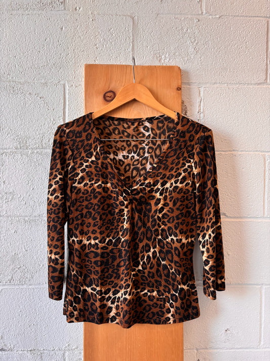 Leopard Print Top : M/L