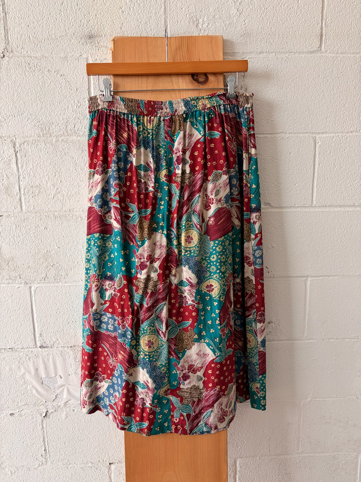 Paisley Midi Skirt : 36” W