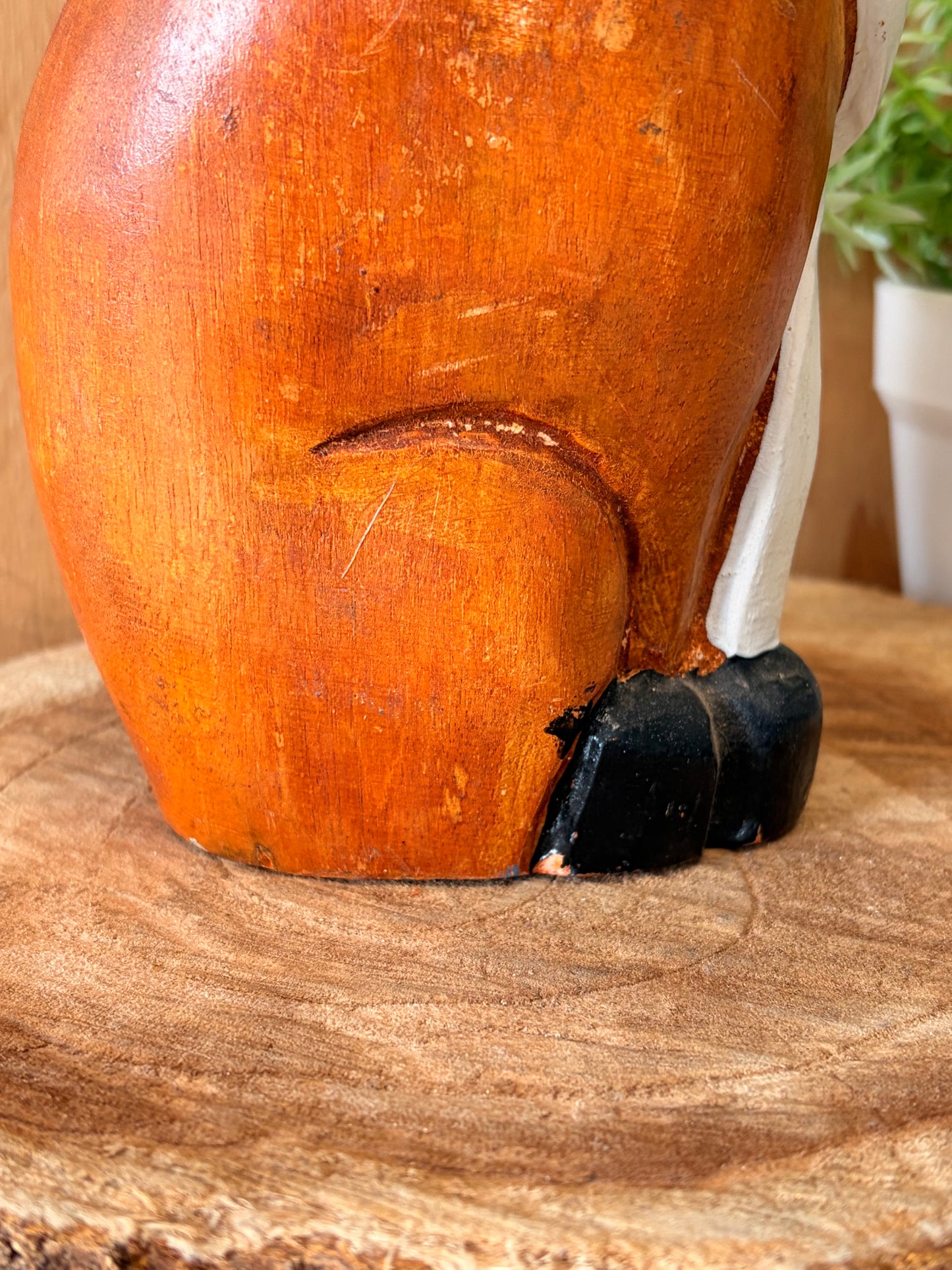 Wooden Cat Figure