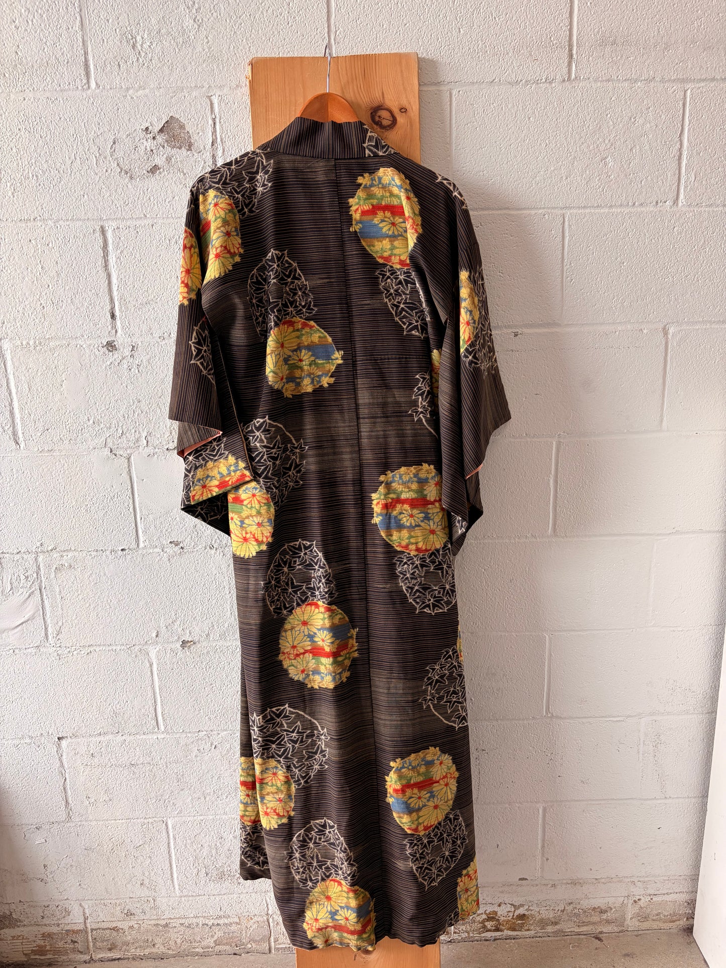 Vtg Long Meisen-Style Haori Kimono