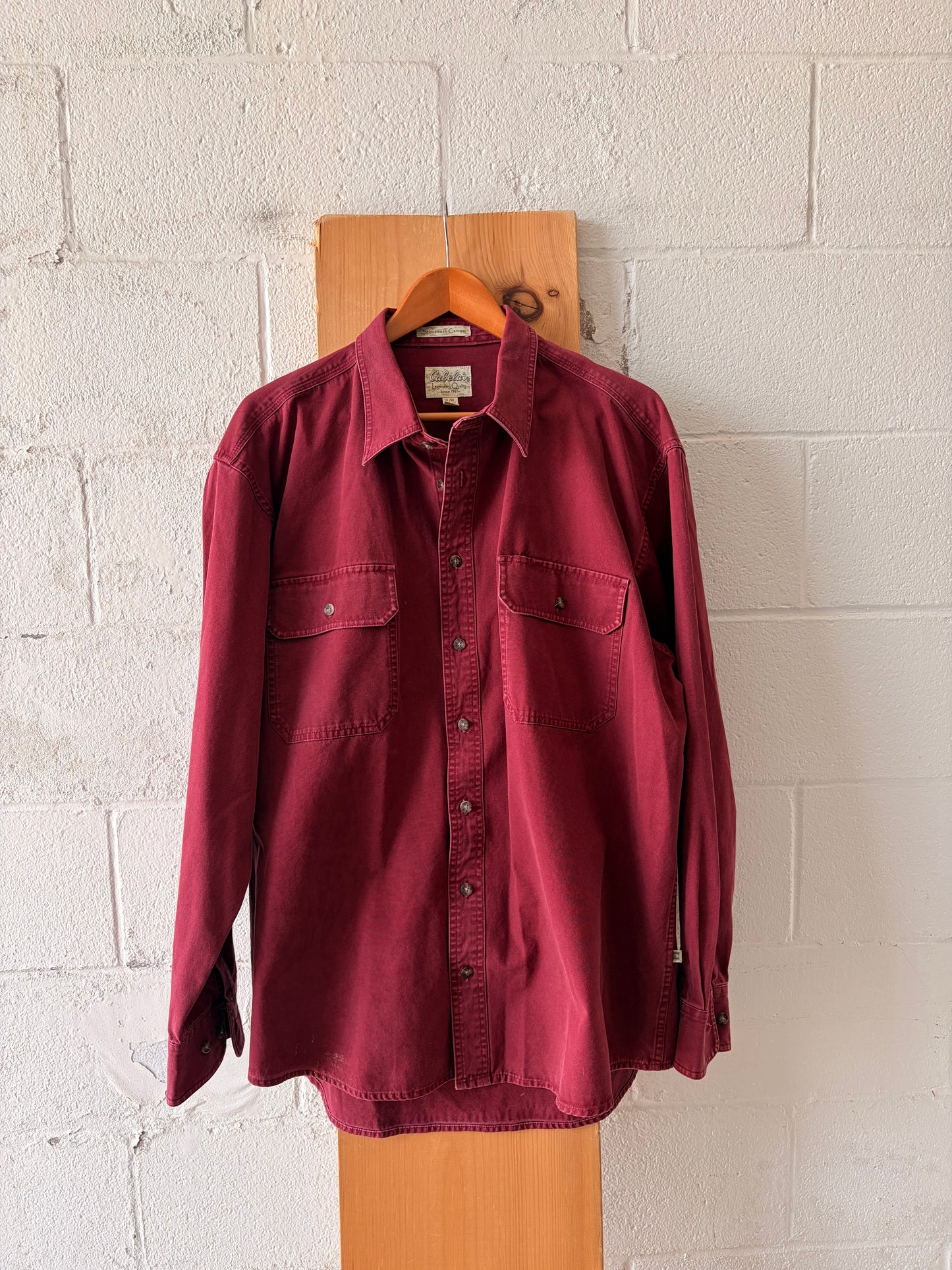 Dark Red Cabela’s Button Down : XLT